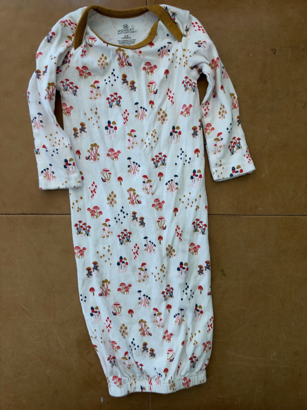 Honest Organic Cotton Gown 0-6M